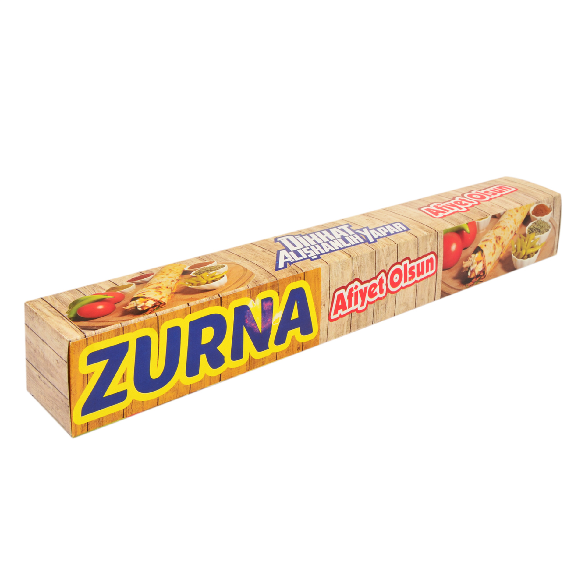 Miyo Ambalaj Zurna Dürüm Kutusu 550'li Paket | 5x5x40 Cm Krome Karton Baskılı Ambalaj