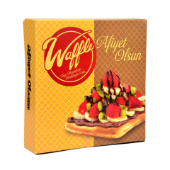Miyo Ambalaj Waffle Kutusu 100'lü Paket (Separatör Dahil)| 18x18x4 cm