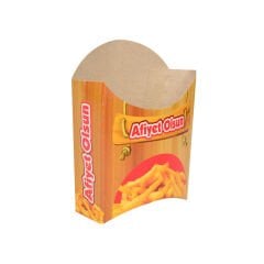 Miyo Ambalaj Açık Patates Cips Kutusu 1000'li Paket | 11x12 cm