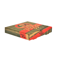 Miyo Ambalaj Baskılı Pizza Kutusu 33 cm 100'lü Paket | 33x33x4 cm