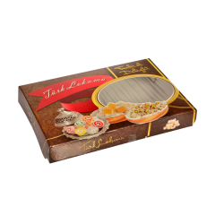 Miyo Ambalaj Pencereli  Lokum Kutusu 1000 gr 100'lü Paket | 16x27x3 cm