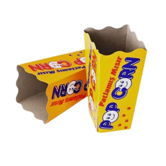 Miyo Ambalaj Baskılı Küçük Popcorn (Mısır) Kutusu 100'lü Paket | 8x8x16 cm