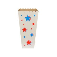 Miyo Ambalaj Baskılı Büyük Popcorn (Mısır) Kutusu 100'lü Paket | 9x9x19 cm