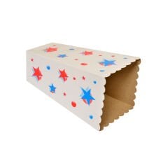 Miyo Ambalaj Baskılı Büyük Popcorn (Mısır) Kutusu 100'lü Paket | 9x9x19 cm