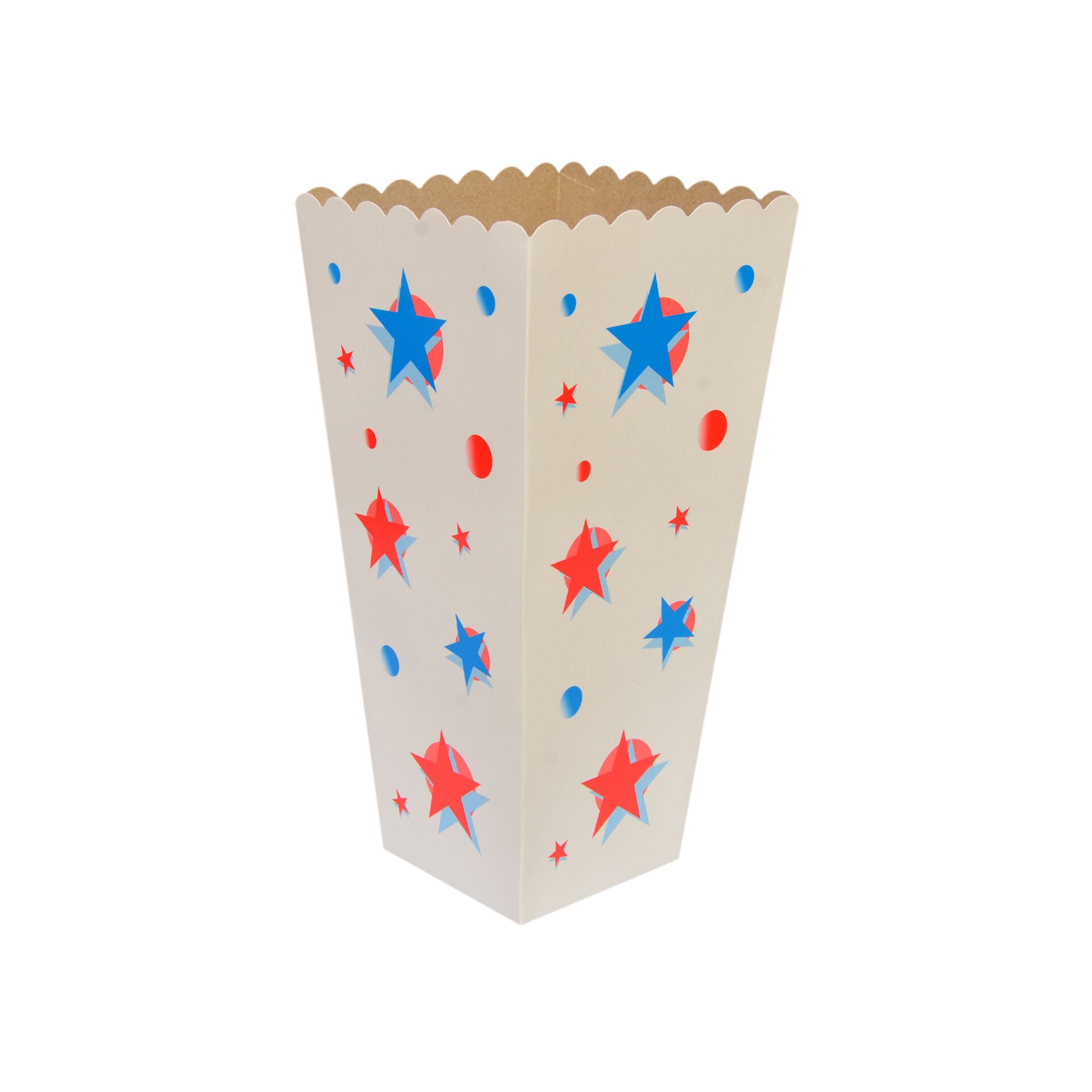 Miyo Ambalaj Baskılı Büyük Popcorn (Mısır) Kutusu 1000'li Paket (1 Koli) | 9x9x19 cm