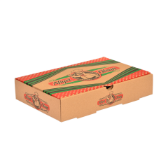 Miyo Ambalaj Baskılı Pide Kutusu 100'lü Paket | 16,5x25,5x5 Cm