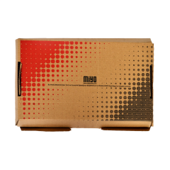 Miyo Ambalaj Yüksek Kapak Baskılı Hamburger Kutusu 100'lü Paket | 13x22x10 cm