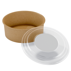 Miyo Ambalaj 750 cc Kraft Karton Salata Kasesi 50'li Paket