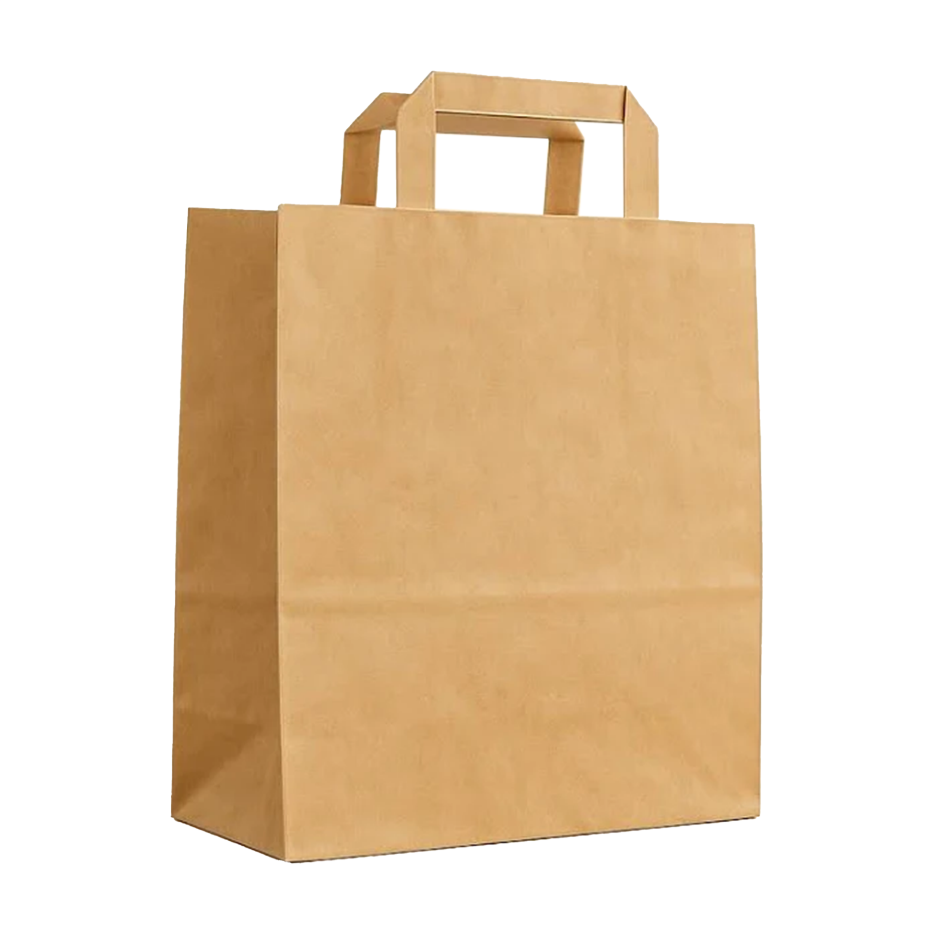Miyo Ambalaj Düz Saplı Kraft Çanta 50'li Paket | Karton - 28x16x28 cm