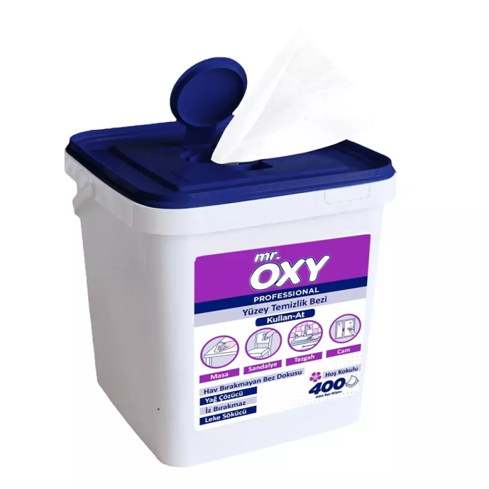 Mr. Oxy Profesyonel Yüzey Temizlik Havlusu | 400 Yaprak Ekonomik Paket | Miyo Ambalaj Pazarı