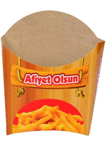 Miyo Ambalaj Ekonomik Patates Cips Kutusu 600'lü Paket | 11x12 cm
