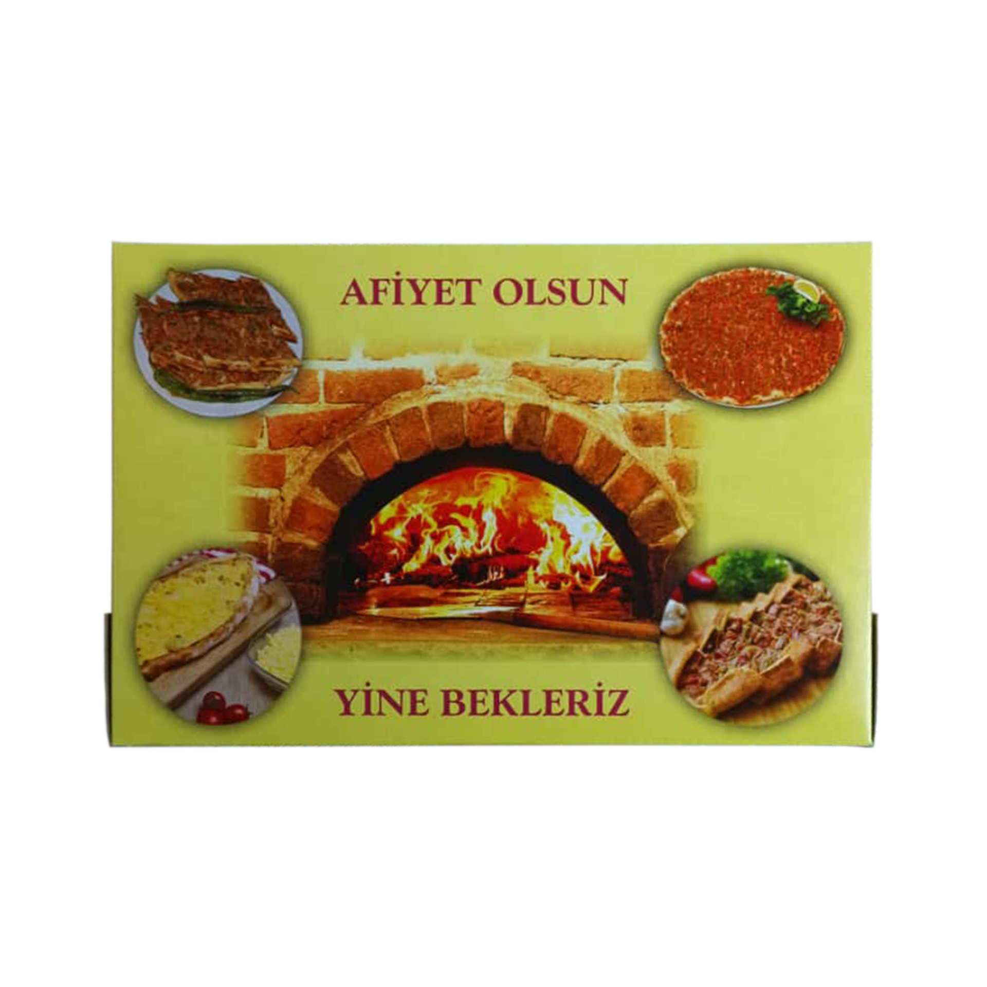 Miyo Ambalaj Ekonomik Standart Pide Kutusu 200'lü Paket | 17x24,5x4,5 Cm | Baskılı